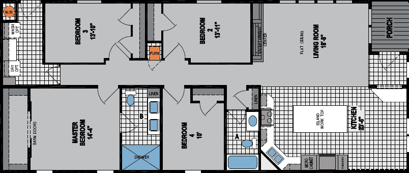 Spectra cs7303 floor plan home features