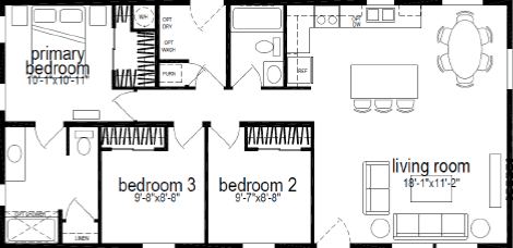 Ridgewood j829 floor plan home features