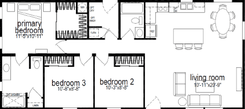 Ridgewood j829c floor plan home features