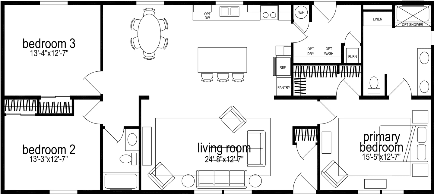 Hillcrest g861 floor plan home features