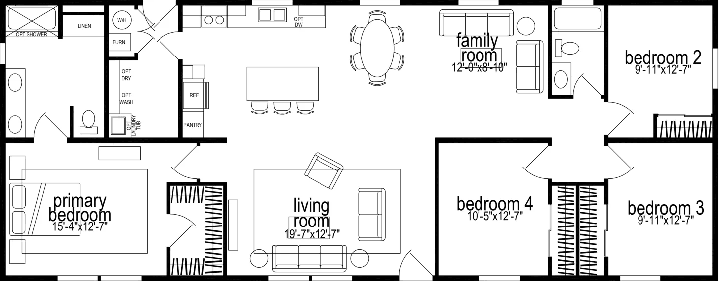 Hillcrest g881 floor plan home features