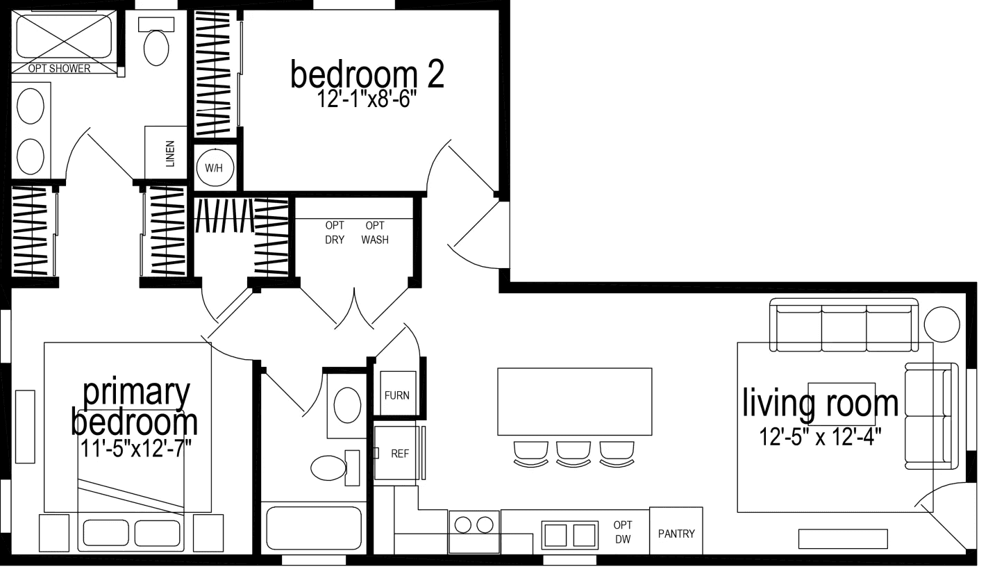 Hillcrest g823 floor plan home features