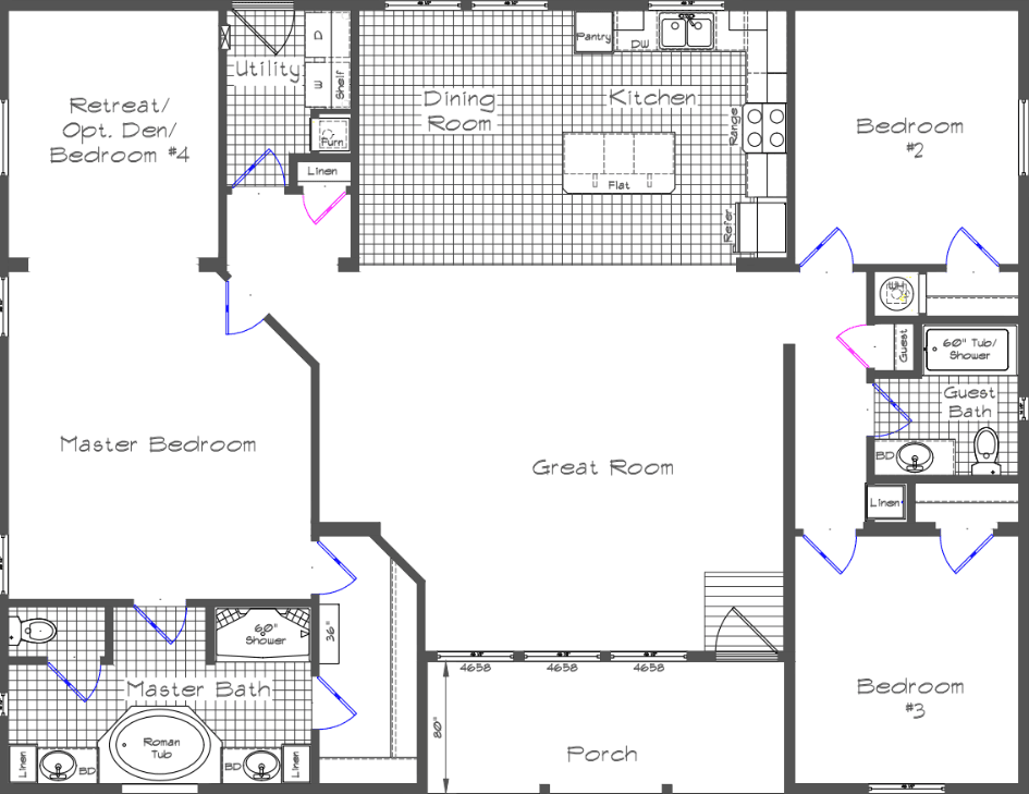 Cedar canyon 2088 floor plan home features