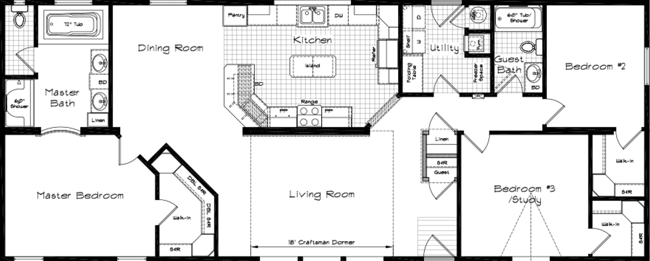 Grand manor 6002 floor plan home features