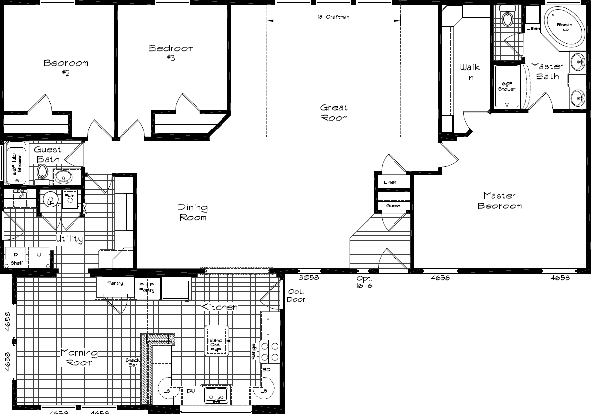 Grand manor 6012 floor plan home features