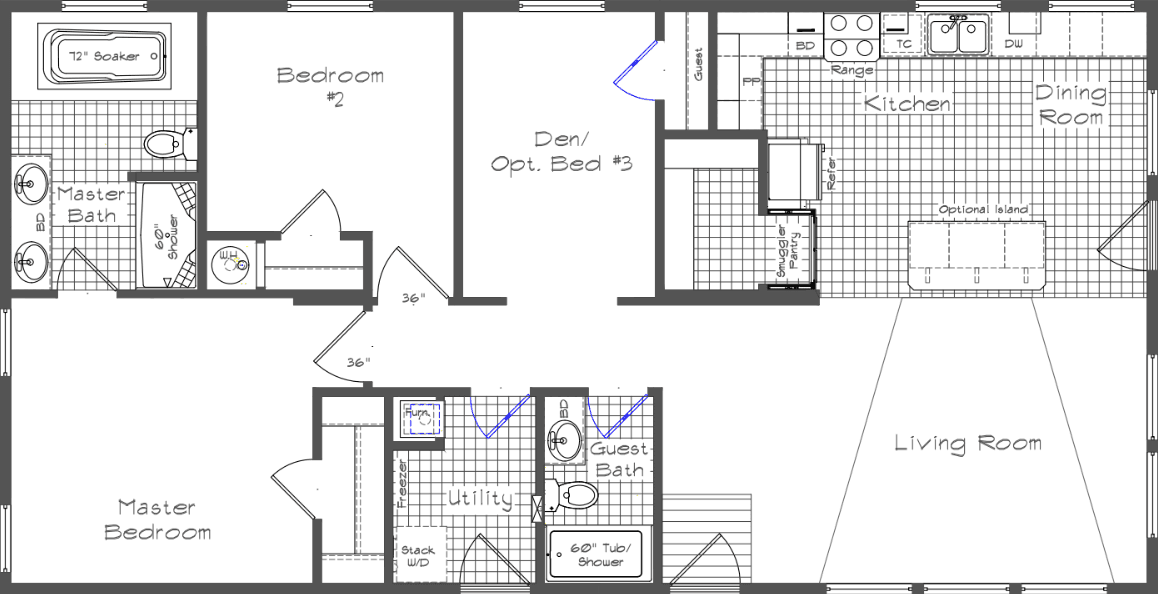 Pinehurst 2515 floor plan home features